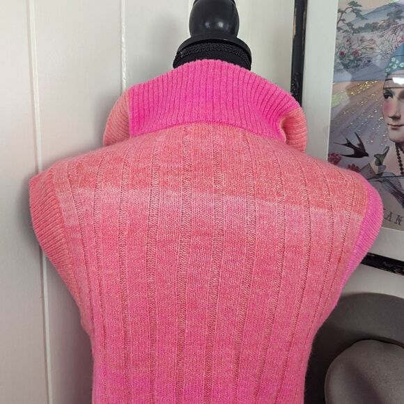 By Anthropologie Ombre Sweater XS Barbiecore Preppy Cozy Academia Cotton Candy - Picture 10 of 14
